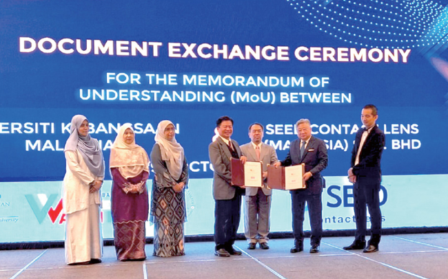 シードとUKM、コンタクトレンズ分野で協定書締結